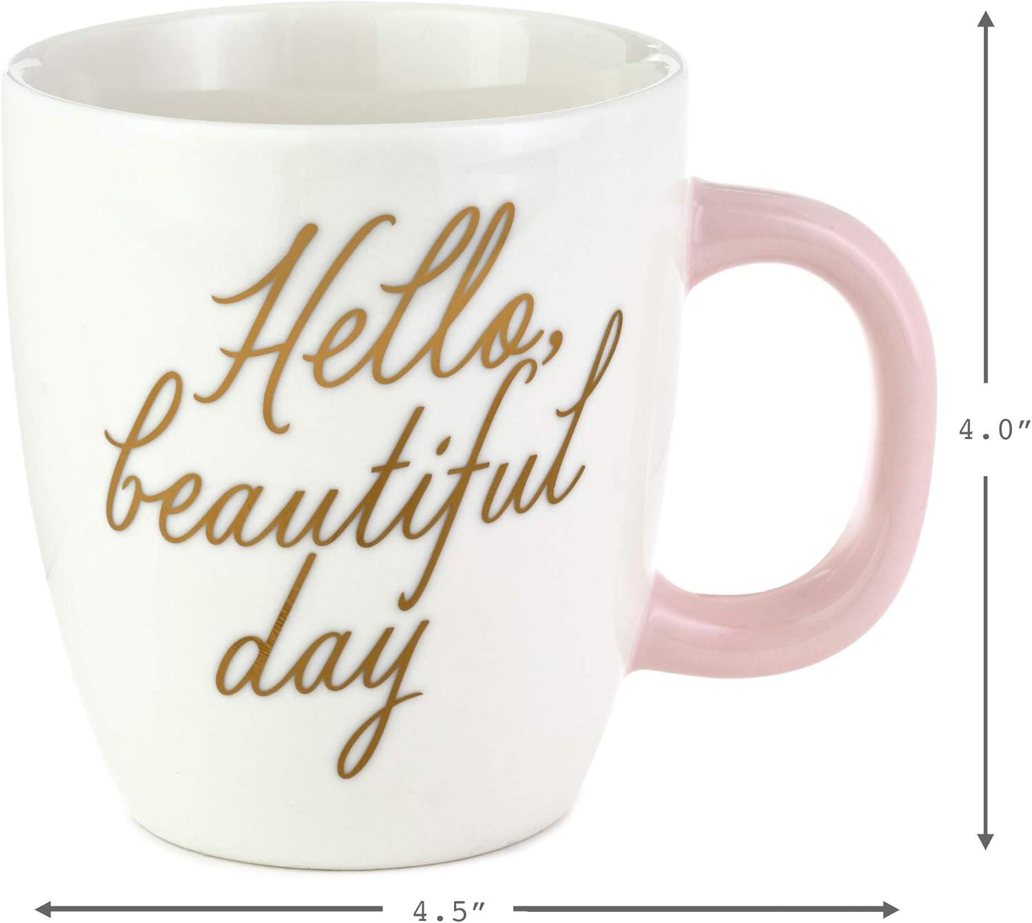 imageHallmark Mug and Notepad Bundle Hello Beautiful Day 3 Inches