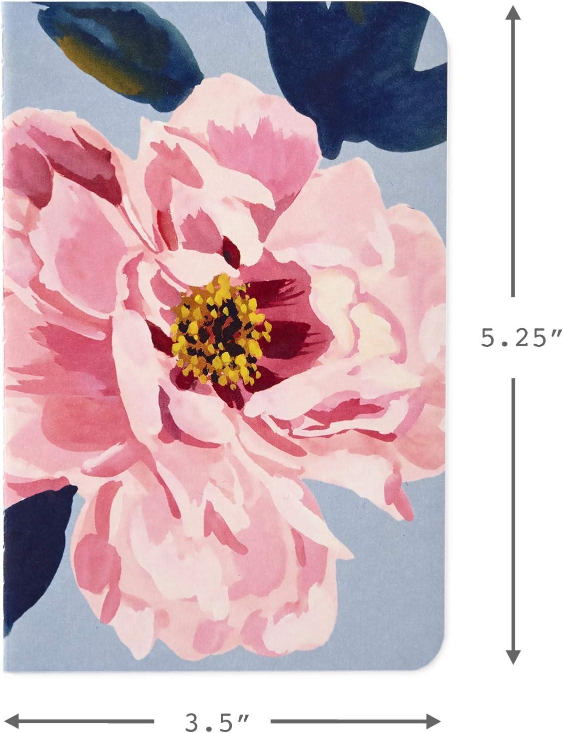 imageHallmark Notepad Bundle with Pen Pretty Pinks 3 Notepads in Assorted Sizes with Gold Pen