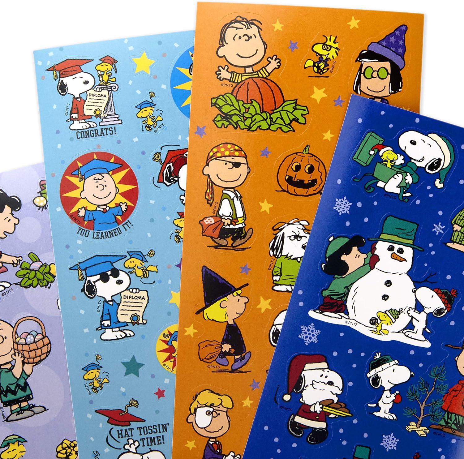 imageHallmark Stickers for Kids Pack of 258 Stickers 16 SheetsMermaids Rainbows Hearts Dogs Cats DonutsMulticolor