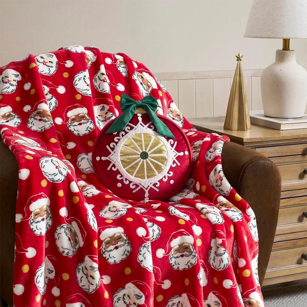 imageHallmark  Throw Pillow Decorative Pillow for Couch or Bed Fade Resistant Holiday Home Decor Joy to Your World Multicolor 125quot x 13quotChristmas Ornament