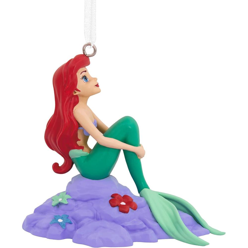 imageHallmark Disney The Little Mermaid Ariel on Rock Resin Christmas Ornament