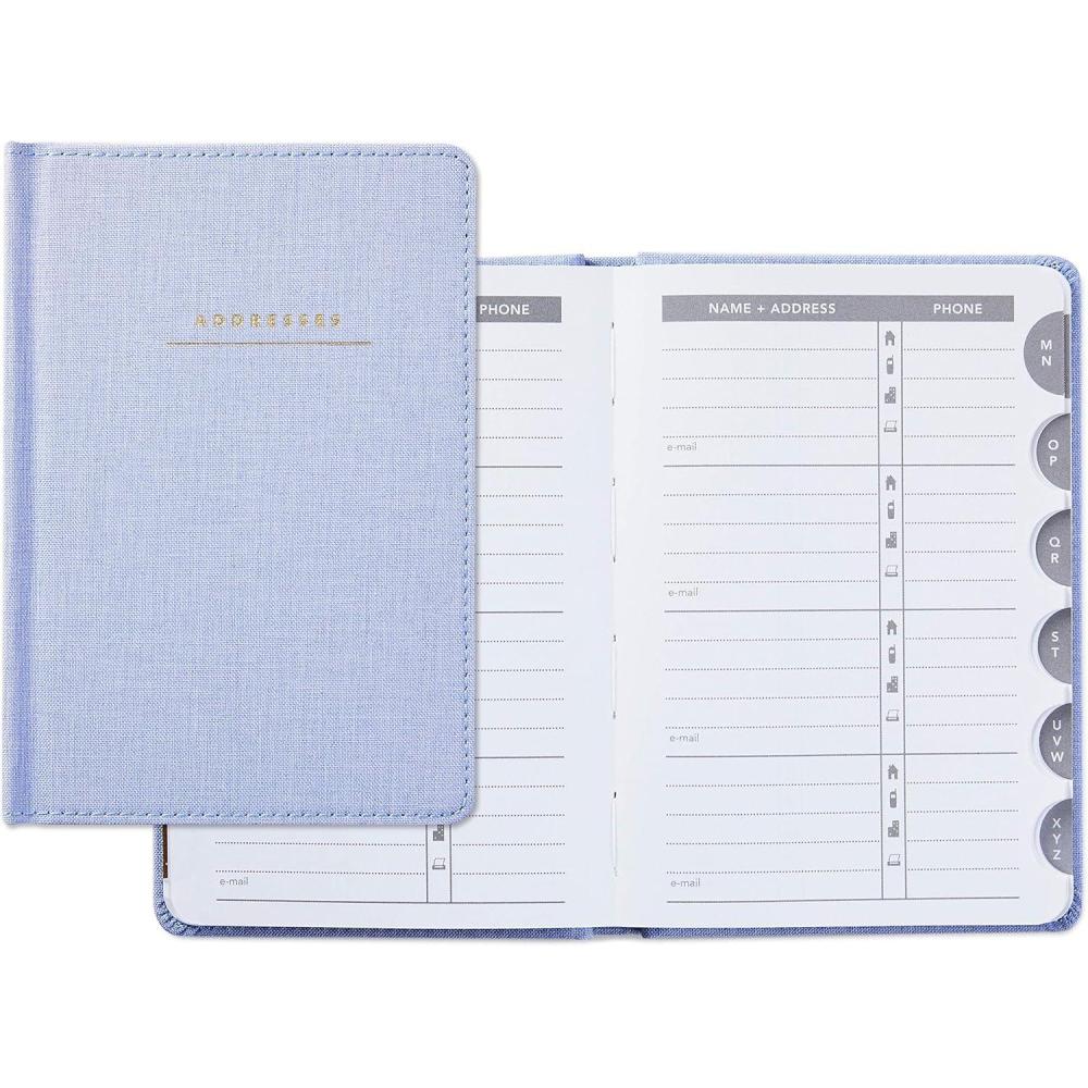 imageHallmark Hardcover Address Book Blue Chambray