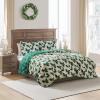 Hallmark – King Quilt Set, 3-Piece Holiday Reversible Bedding Set with Pillowcases, Lightweight & Fade & Wrinkle Resistant (Joy to Your World Multicolor)(Cozy Christmas Green)