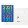 Hallmark 2021 Graduation Party Invitations, 20 Invites with Envelopes (Retro Blue)(2021 Party  20 Party Invitations)