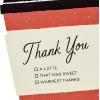 Hallmark Pack of Thank You Cards (15 Thank You Notes with Envelopes, Coffee Cup)