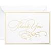 Hallmark Thank You Cards Assortment, Gold Foil Scroll (50 Thank You Notes with Envelopes for Wedding, Bridal Shower, Baby Shower, Business, Graduation)