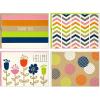 Hallmark Blank Cards (Stripes, Dots, Flowers, 40 Cards with Envelopes), Model Number: 5WDN2067(Stripes  Dots  Flowers)