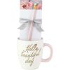 Hallmark Mug and Notepad Bundle, Hello Beautiful Day, 3 Inches
