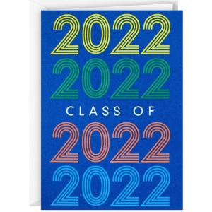 Hallmark 2021 Graduation Party Invitations, 20 Invites with Envelopes (Retro Blue)(2022 Party  40 Party Invitations)
