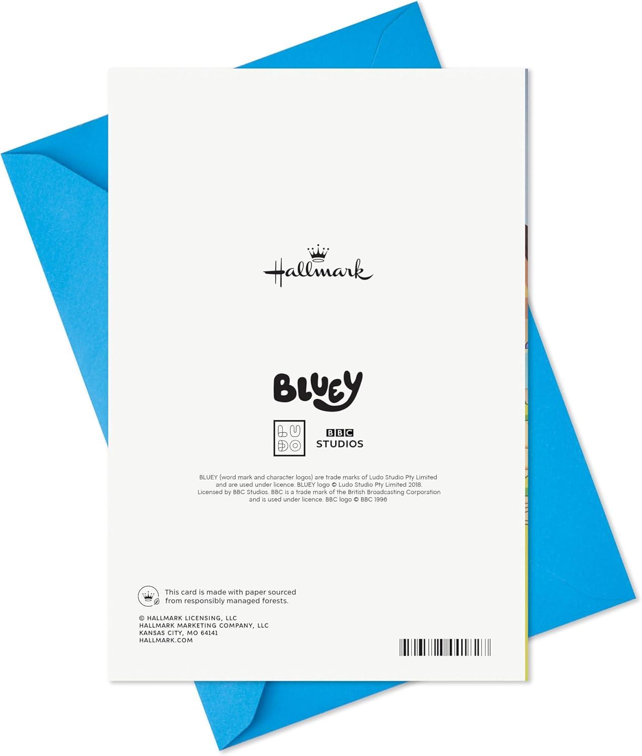 imageHallmark Bluey Musical Birthday Card with Light Hip Hooray