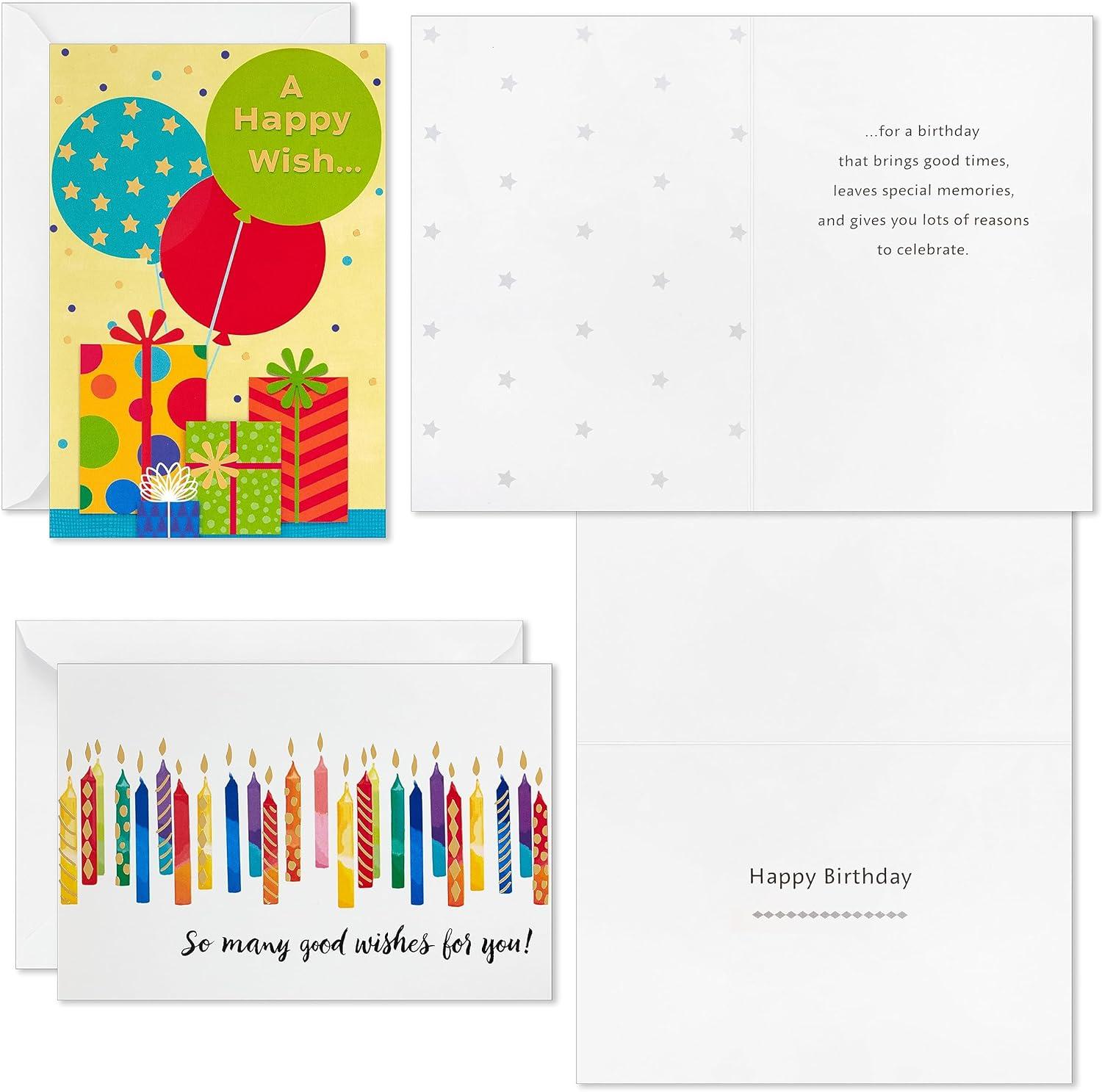 imageHallmark Bulk Birthday Card Assortment 72 Cards with Envelopes for Kids Adults Coworkers Employees