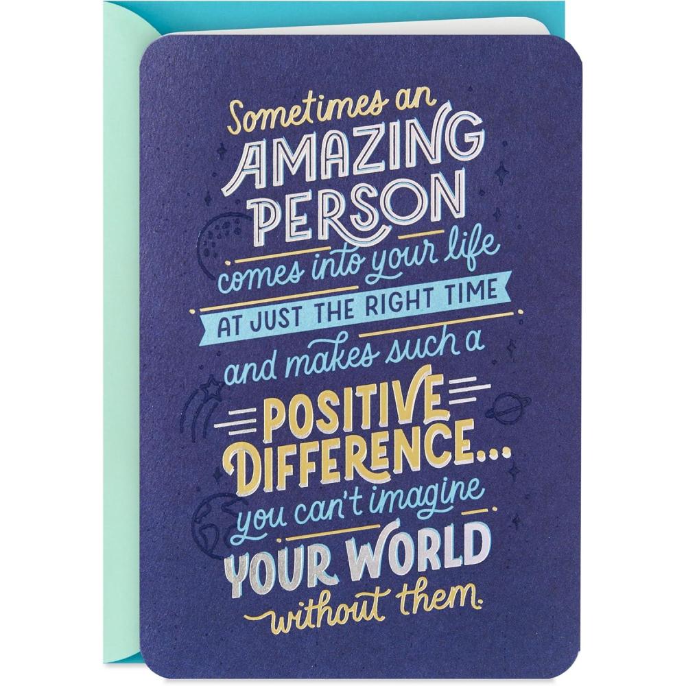 imageHallmark Birthday Card for Him An Amazing Person for Teacher Friend Coworker Coach StepDad