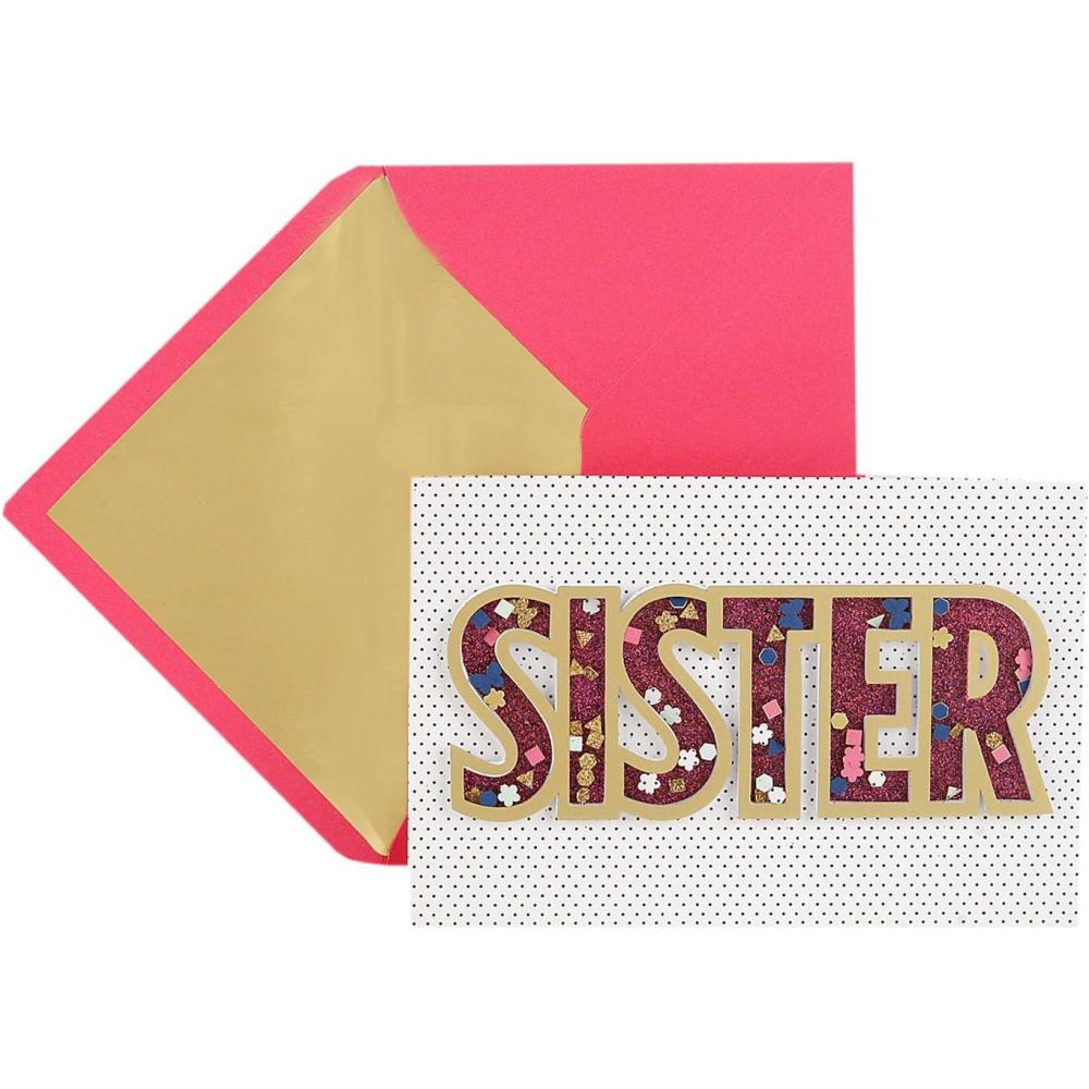 imageHallmark Birthday Card for Sister Love YouConfetti Shaker