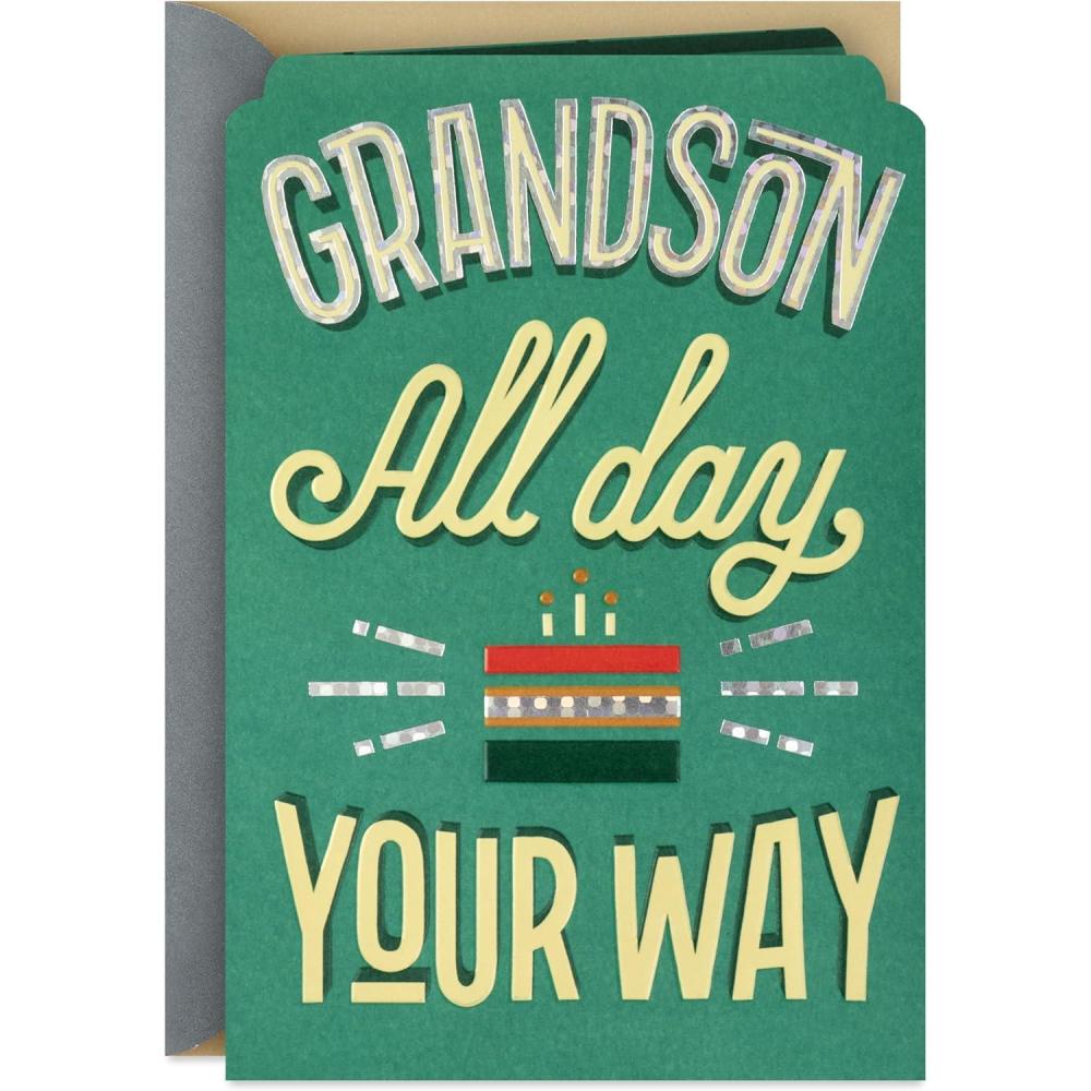 imageHallmark Birthday for Grandson All Day Your Way from Grandma Grandpa Grandparents
