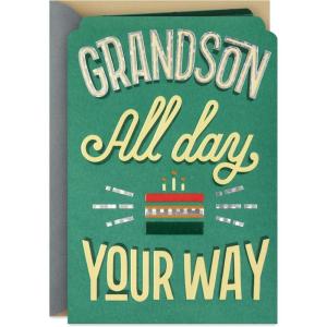 Hallmark Birthday for Grandson (All Day Your Way) from Grandma, Grandpa, Grandparents