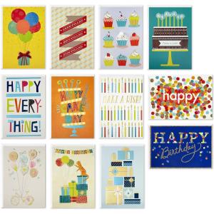 Hallmark Handmade Birthday Cards Assortment, Happy Cake Day (12 Cards with Envelopes)