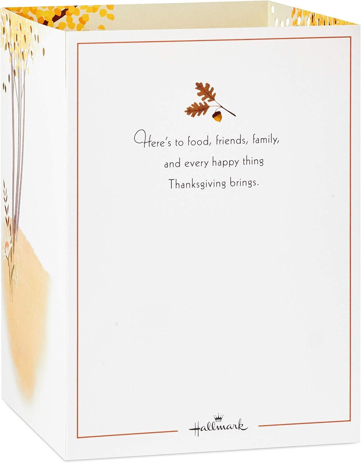 imageHallmark Paper Wonder Displayable Pop Up Thanksgiving Card Give ThanksPop Up Thanksgiving Give Thanks
