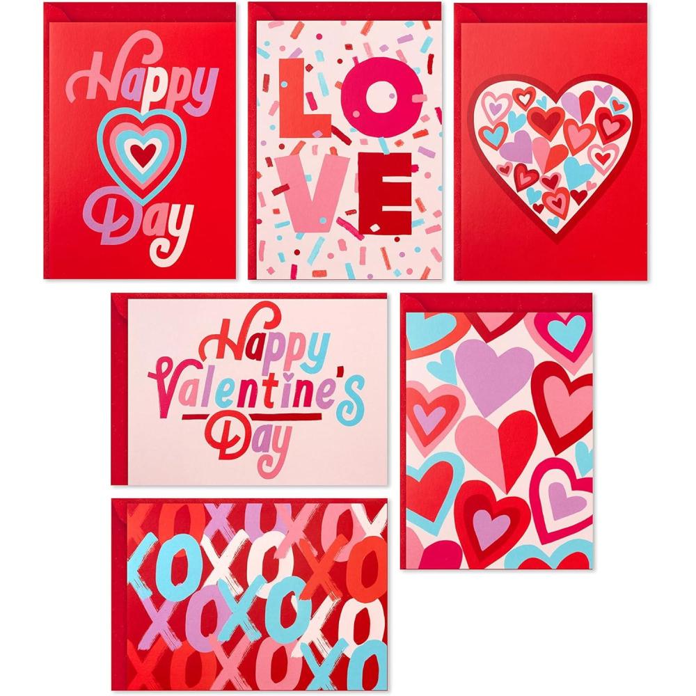 imageHallmark Thanksgiving Cards Assortment Give Thanks 24 Assorted Seasonal and Blank Cards with EnvelopesValentine XO Hearts Notecards