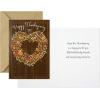 Hallmark Pack of Thanksgiving Cards, Rustic Wreath (6 Cards with Envelopes)(Rustic Wreath)
