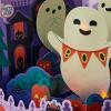 Hallmark Paper Wonder Displayable Pop Up Thanksgiving Card (Give Thanks)(Pop Up with Sound and Light  Ghost Boo Banner)
