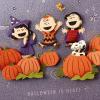 Hallmark Signature Fall and Thanksgiving Card (Happy Fall) Pumpkins, Mums, Sweaters, Coffee, Candles, Pie(Peanuts Halloween is Here!)