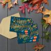 Hallmark Thanksgiving Blank Note Cards (40 Cards with 40 Envelopes) Green and Gold, Pumpkins, Leaves