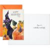 Hallmark Thanksgiving Cards Assortment, Give Thanks (8 Cards with Envelopes)(Cat in Witch Hat Cards  6 Pack)