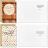 Hallmark Thanksgiving Cards Assortment, Thankful (36 Assorted Cards with Envelopes)(Classic Thanksgiving Stripes Leaves and Plaid)