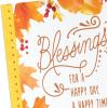 Hallmark Thanksgiving Cards, Blessings For A Happy Day (6 Cards with Envelopes)