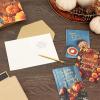 Hallmark Thanksgiving Place Cards for Table Setting (32 Mini Cards with Envelopes) Friendsgiving Party Supplies(Hello Fall)