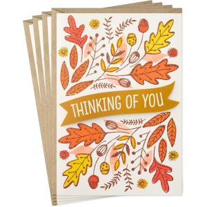 Hallmark Pack of Thanksgiving Cards, Close in Thought and Heart (10 Cards with Envelopes)(Thinking of You)