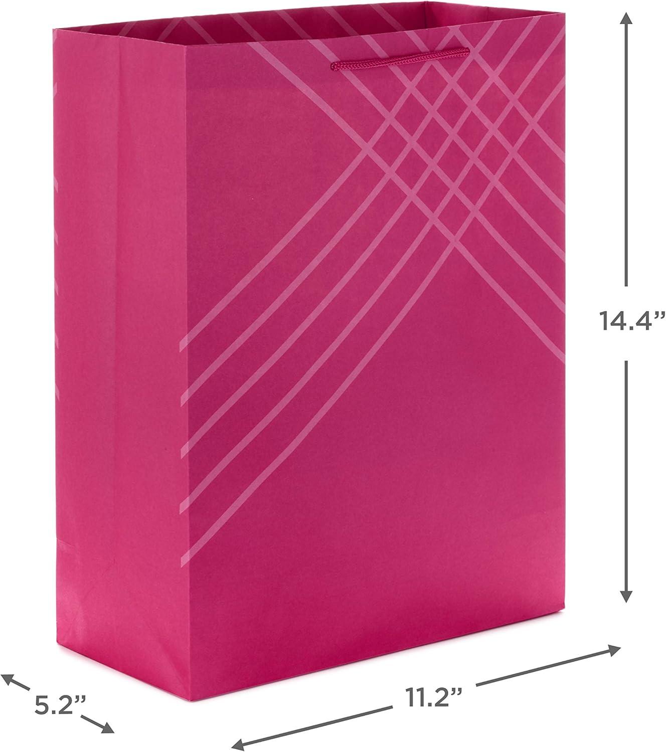 imageHallmark 14quot Extra Large Blue Gift Bag Bundle Pack of 3 for Birthdays Graduations Fathers Day Baby Showers Bridal ShowersPink