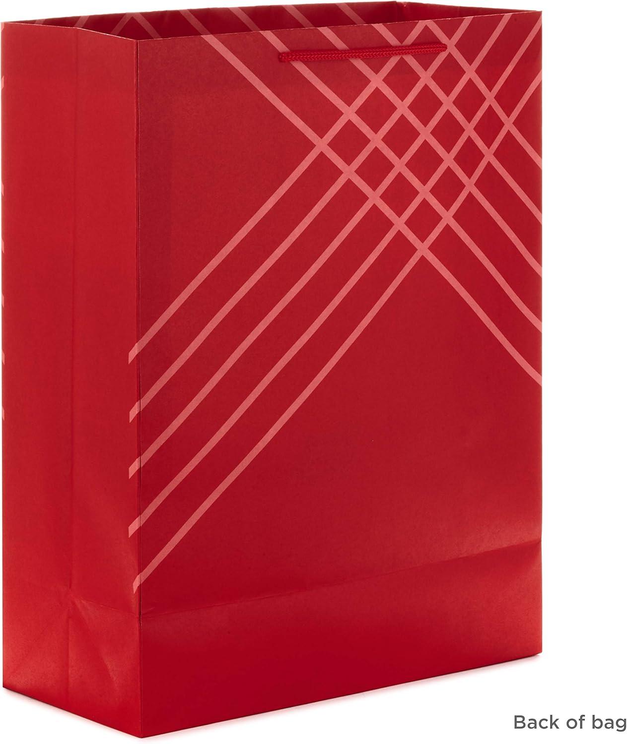 imageHallmark 14quot Extra Large Blue Gift Bag Bundle Pack of 3 for Birthdays Graduations Fathers Day Baby Showers Bridal ShowersRed