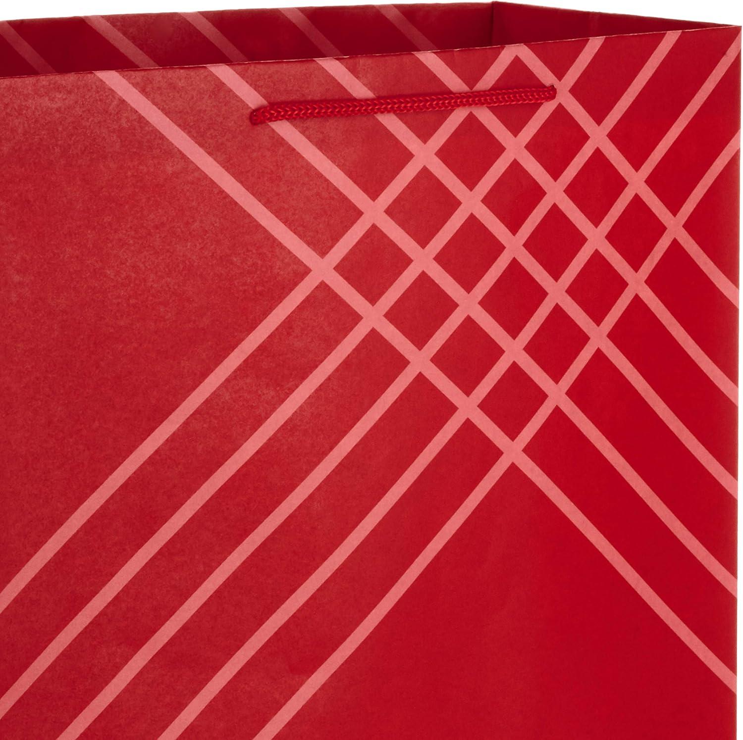 imageHallmark 14quot Extra Large Blue Gift Bag Bundle Pack of 3 for Birthdays Graduations Fathers Day Baby Showers Bridal ShowersRed