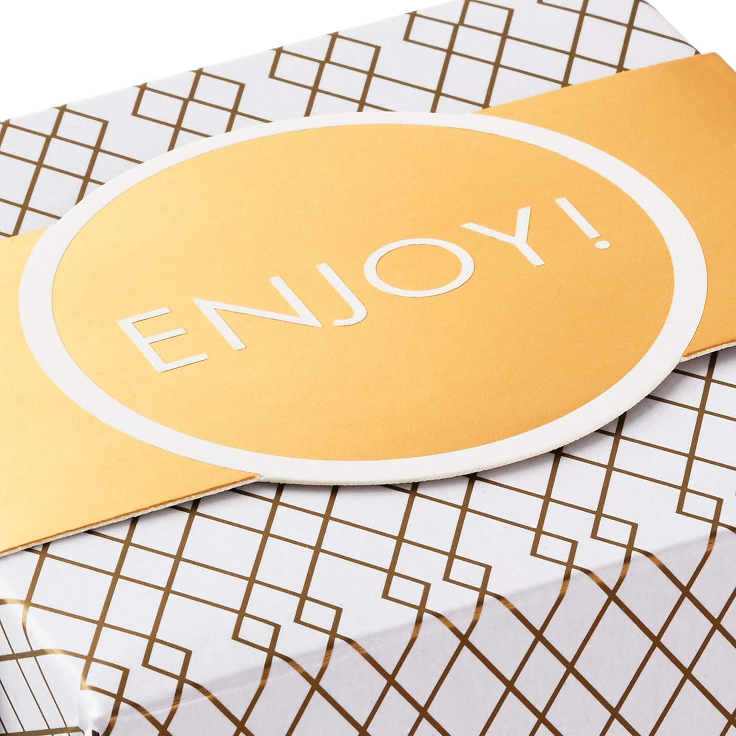 imageHallmark 7quot Gift Box with Lid and Paper Fill Solid Gray for Christmas Weddings Graduations Fathers Day Anniversaries Valentines Day Grooms Gifts and More Large 5EBC1119