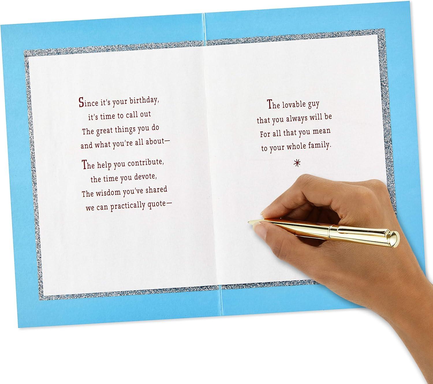 imageHallmark Birthday Card for Grandpa Bear Buddies for Birthdays Grandparents Day Any OccasionBlue Birthday Cake