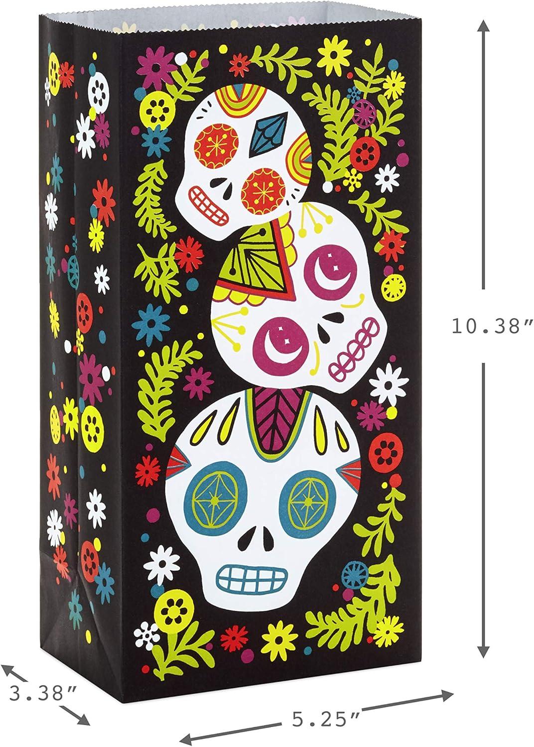 imageHallmark Day of the Dead Party Favor and Wrapped Treat Bags 15 Ct for Halloween Da de los Muertos Class Parties Care Packages and MoreTreat Pack of 2
