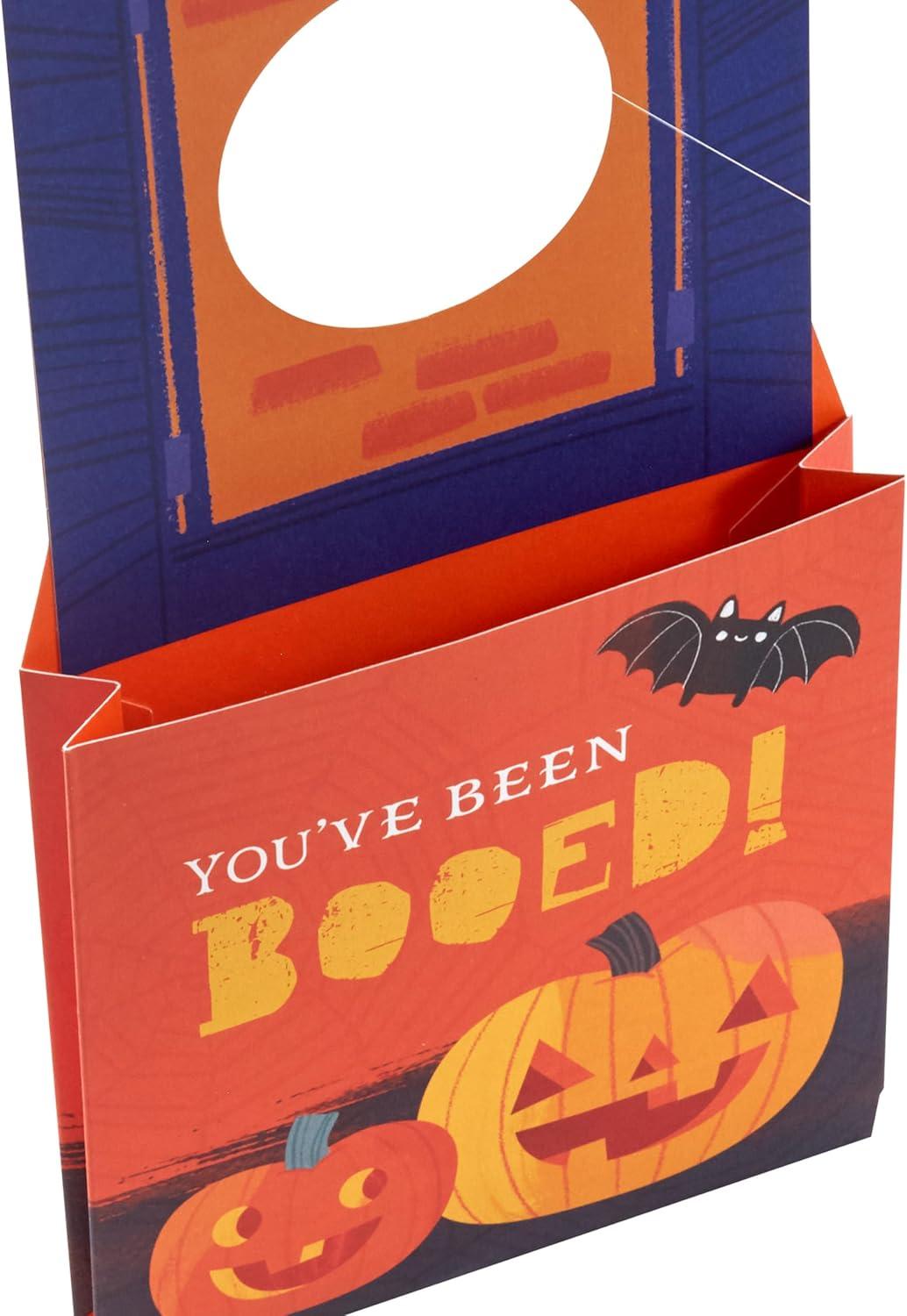 imageHallmark Halloween Door Hangers 6 Hanging Card Pockets 2 Designs Youve Been Booed Purple Ghosts Orange Pumpkins