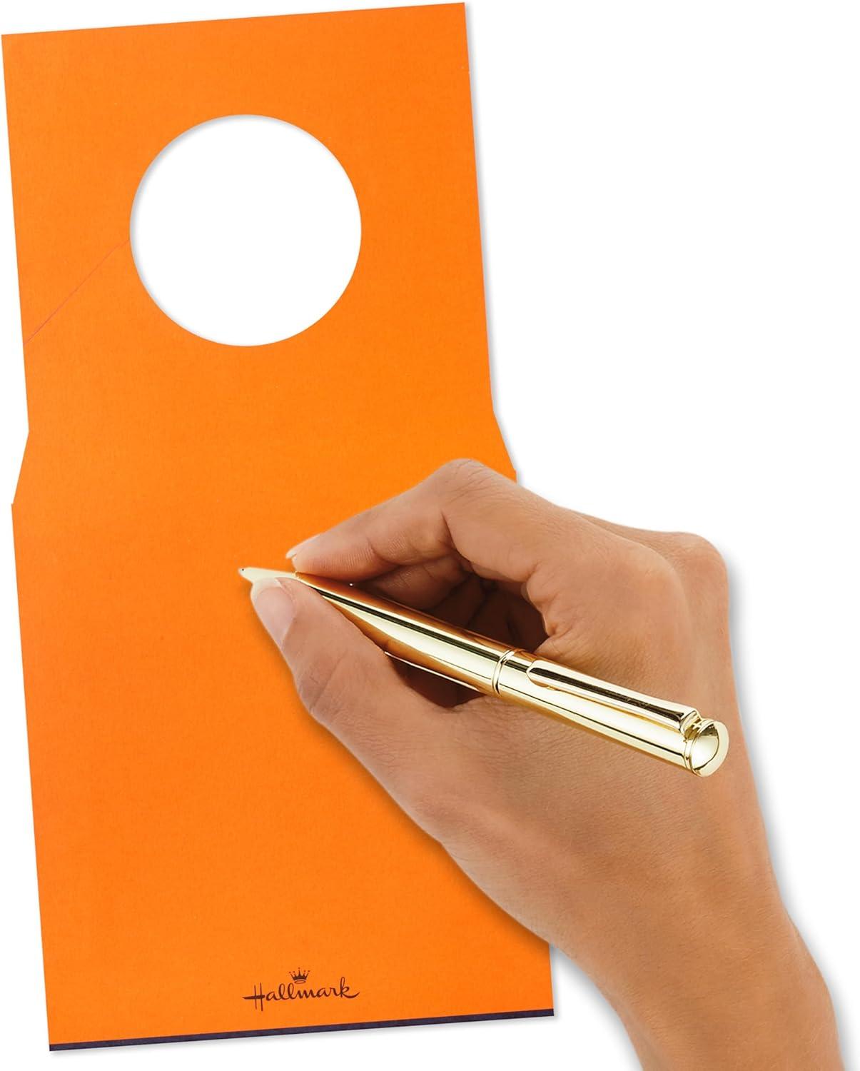 imageHallmark Halloween Door Hangers 6 Hanging Card Pockets 2 Designs Youve Been Booed Purple Ghosts Orange Pumpkins