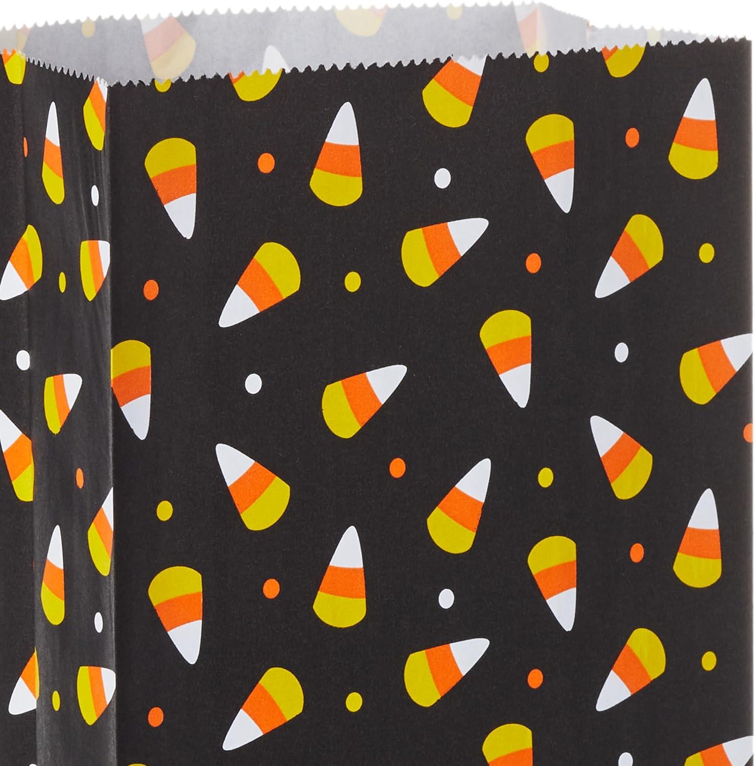 imageHallmark Halloween Party Favor and Wrapped Treat Bags 30 Ct Skulls and Pumpkins Ghosts and Eyes for Trick or Treating Class Parties Luminaries Crafts Da de los MuertosCandy Corn 30 Count