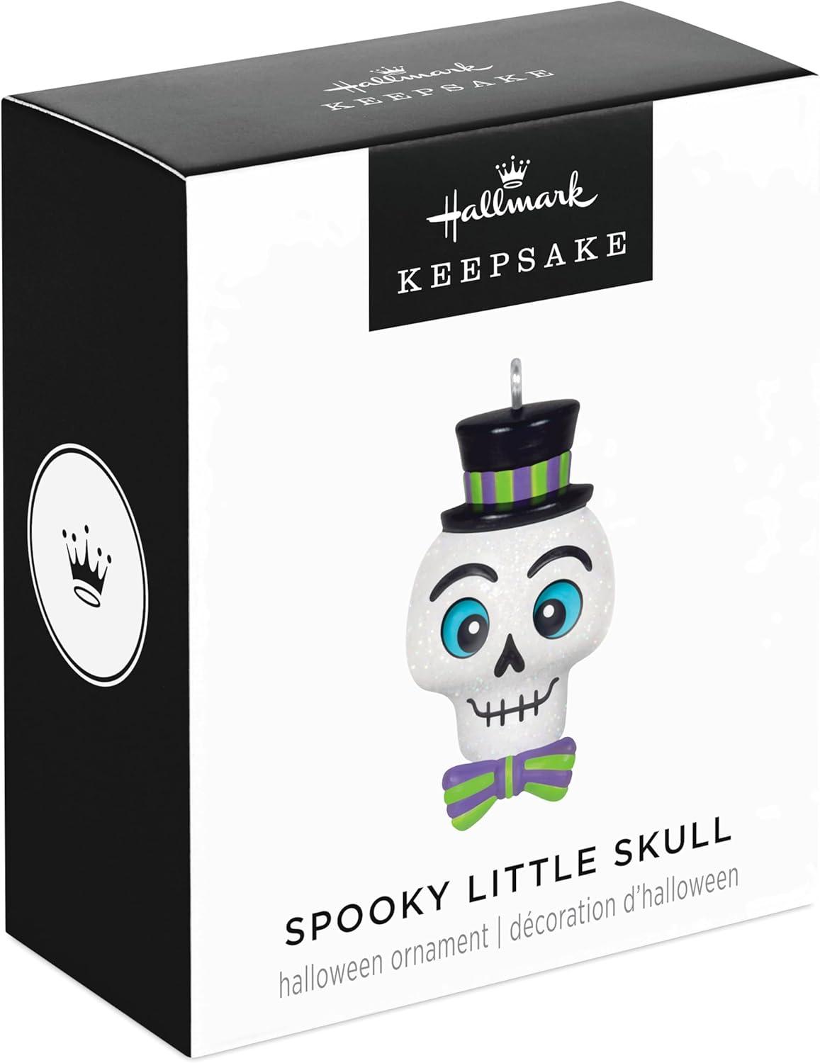 imageHallmark Keepsake 1quot Mini Halloween Ornament 2025 Spooky Little Skull Halloween Decorations