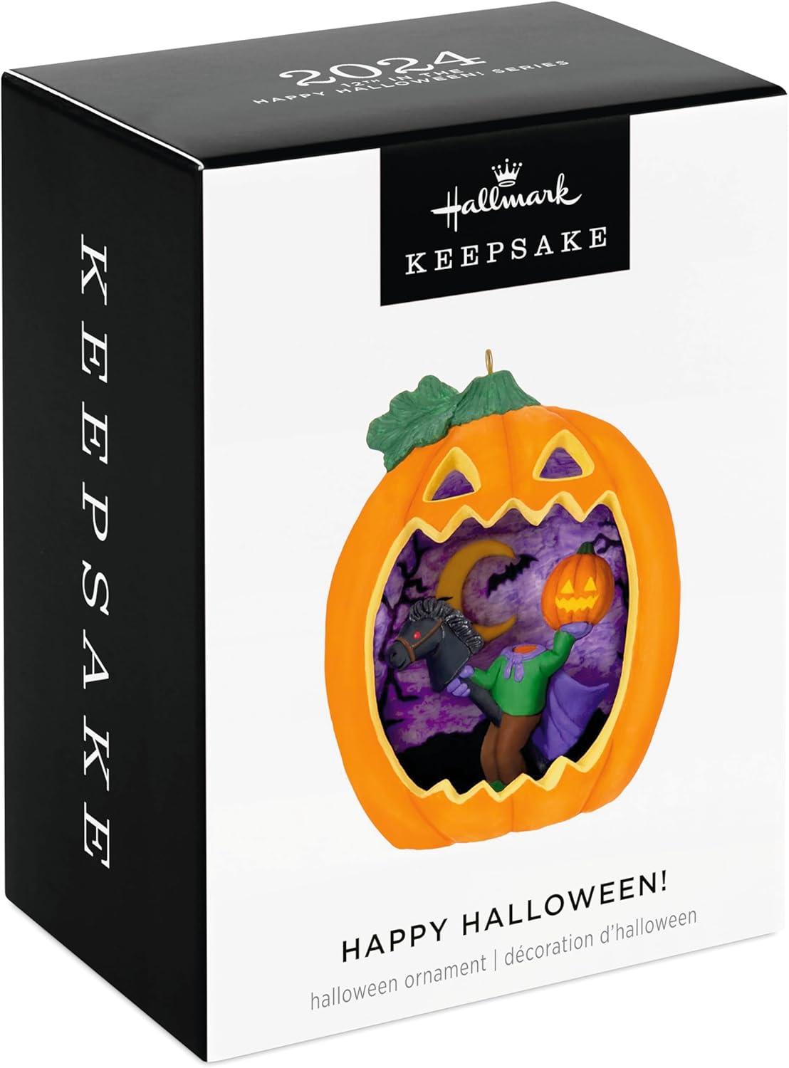 imageHallmark Keepsake Halloween Ornament 2025 Happy Halloween Devil Pumpkin Diorama2024 Happy Halloween