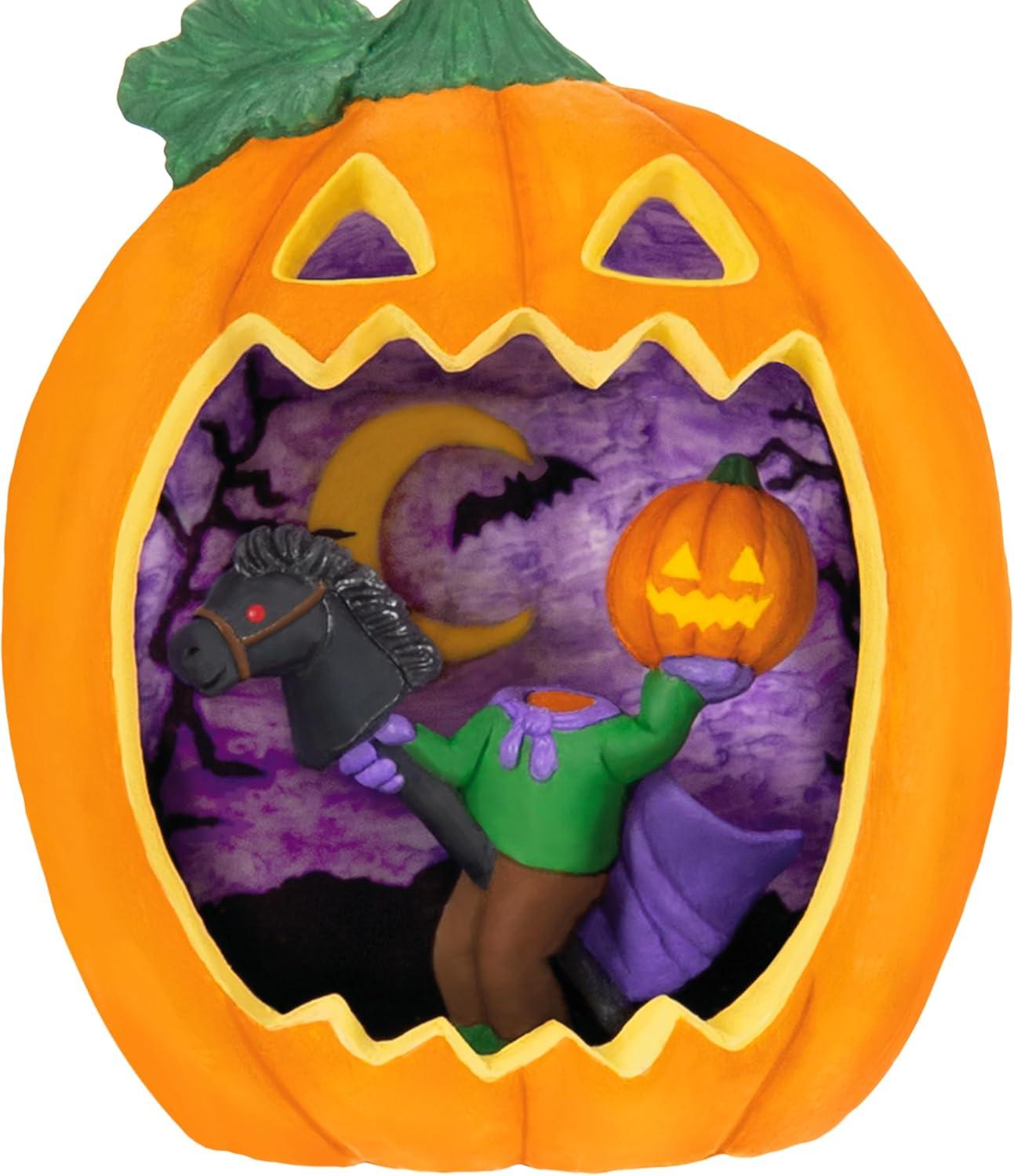 imageHallmark Keepsake Halloween Ornament 2025 Happy Halloween Devil Pumpkin Diorama2024 Happy Halloween