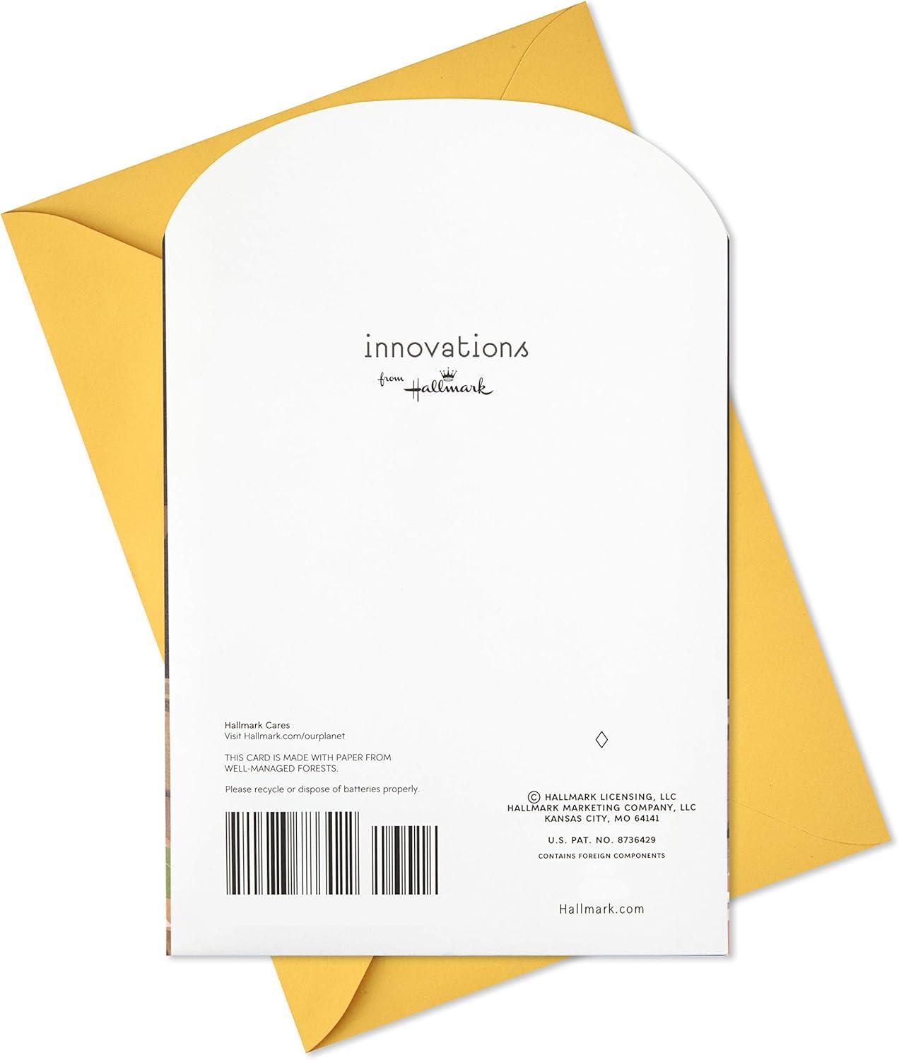 imageHallmark Musical Halloween Card for Kids Displayable Ghosts in CemeteryPop Up with Music Monster in Fridge