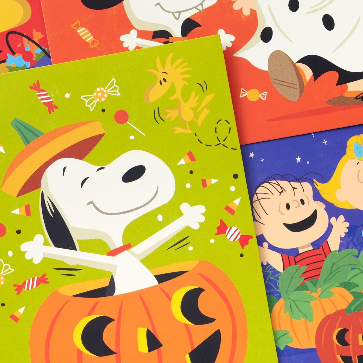 imageHallmark Peanuts Halloween Card Assortment 24 Cards with Envelopes