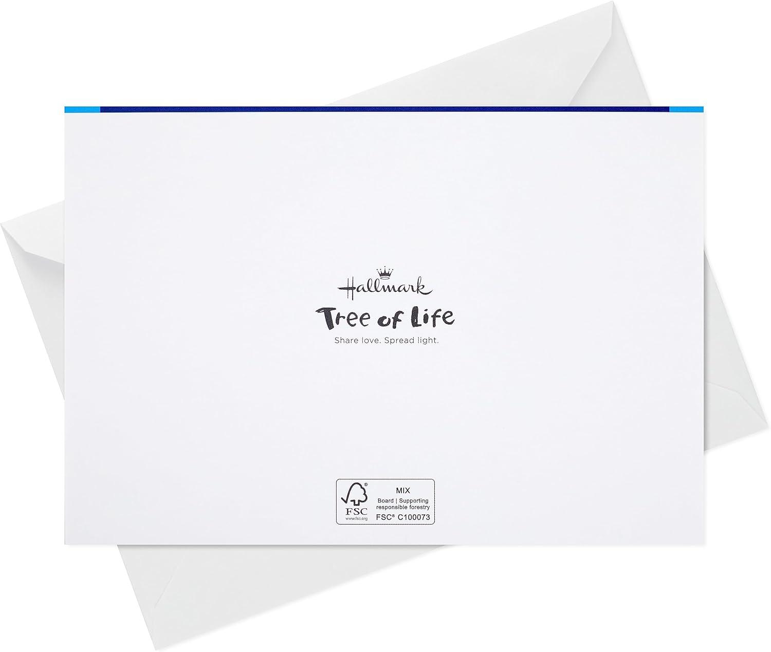 imageHallmark Tree of Life Hanukkah Boxed Cards 40 Cards and Envelopes Blue and Silver DoveBlue and Silver Dove Hanukkah Cards