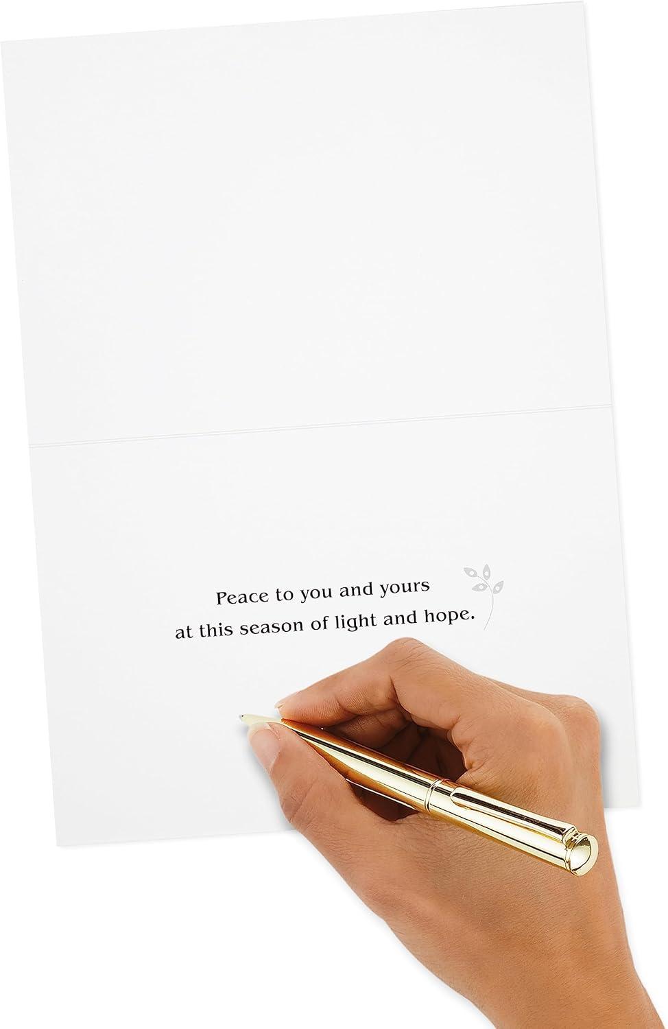 imageHallmark Tree of Life Hanukkah Boxed Cards 40 Cards and Envelopes Blue and Silver DoveBlue and Silver Dove Hanukkah Cards