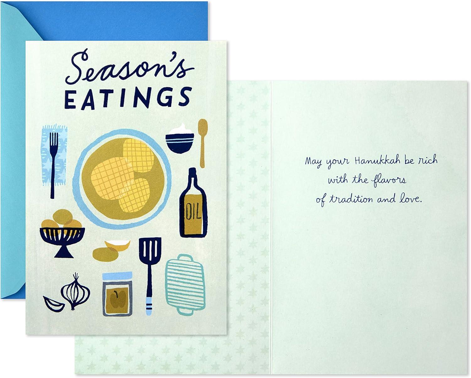 imageHallmark Tree of Life Hanukkah Cards Assortment Happy Challah Days 5 Cards with Envelopes