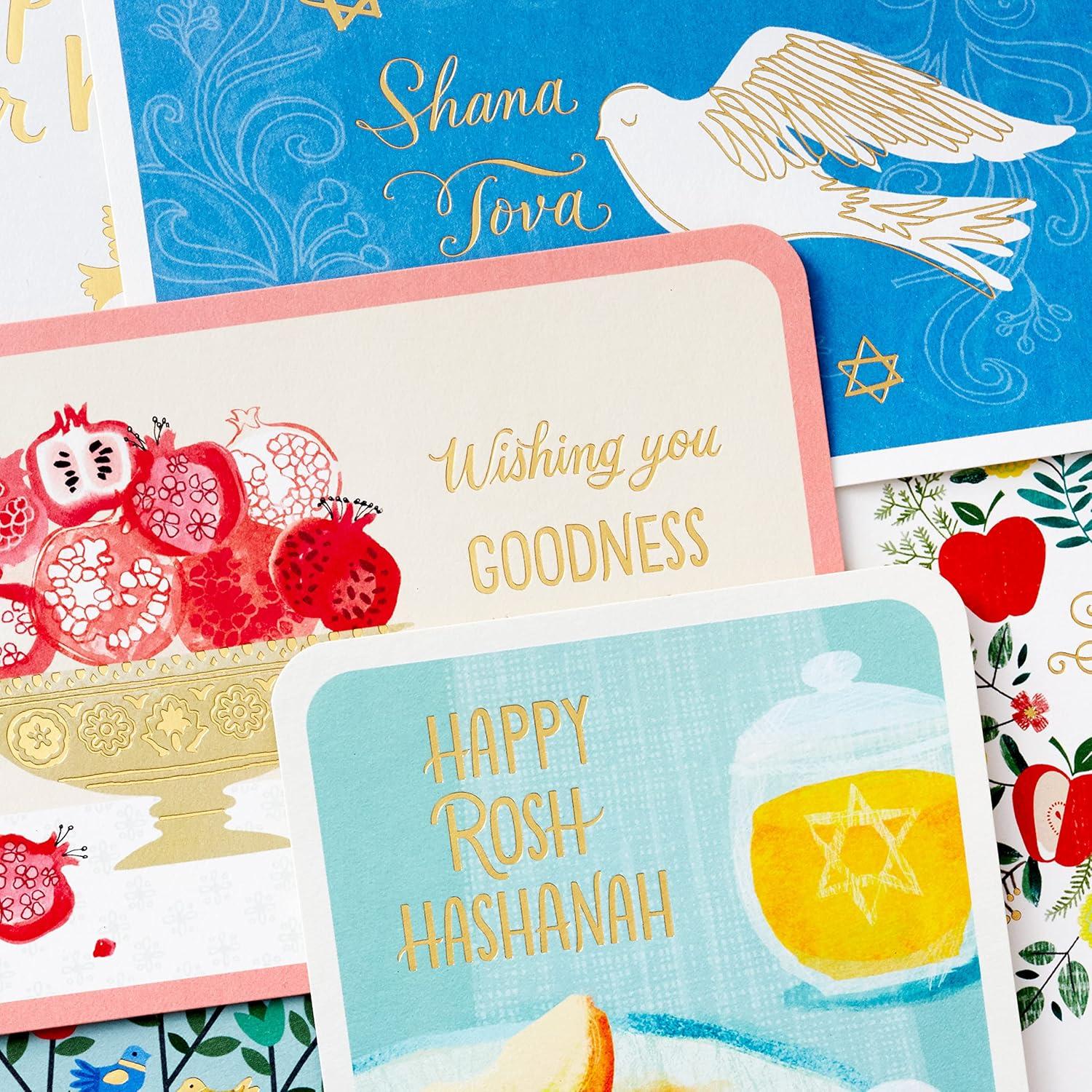 imageHallmark Tree of Life Rosh Hashanah Card Assortment Peace In Our Hearts 24 Cards with Envelopes