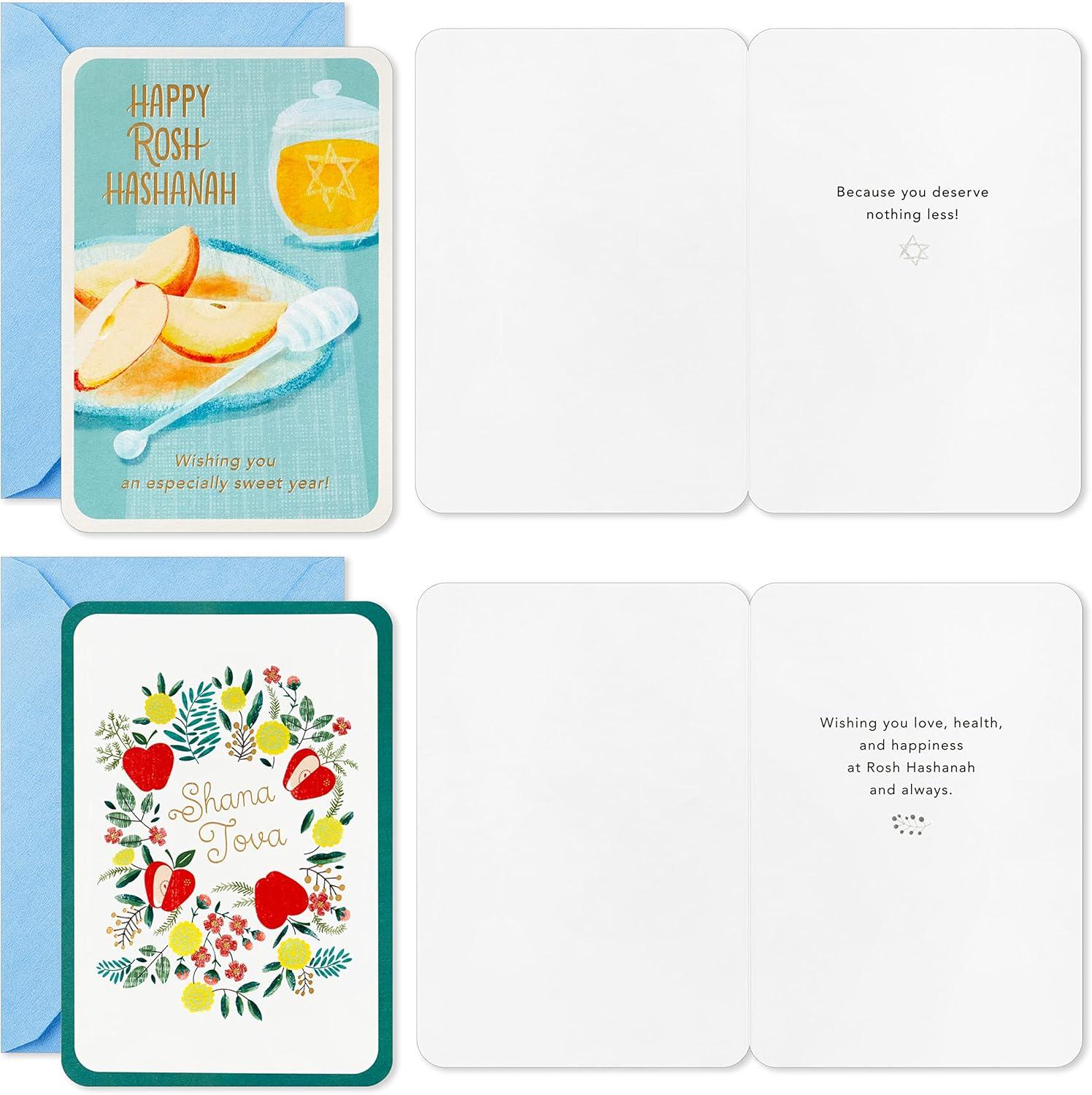 imageHallmark Tree of Life Rosh Hashanah Card Assortment Peace In Our Hearts 24 Cards with Envelopes